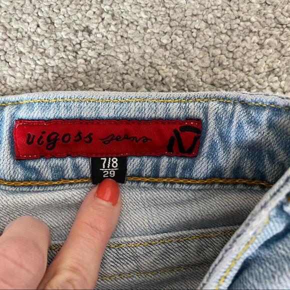 Vigoss Flare Light Wash Jeans Size 7/8 - Picture 5 of 6